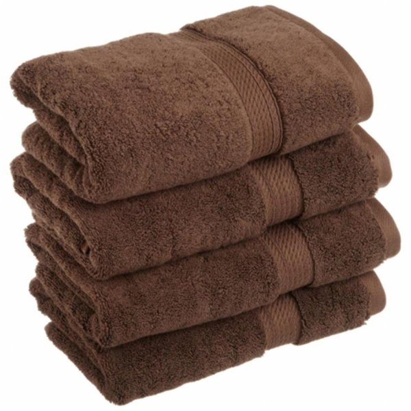 Superior 900GSM Egyptian Cotton 4-Piece Hand Towel Set  Chocolate 900GSM HAND CH